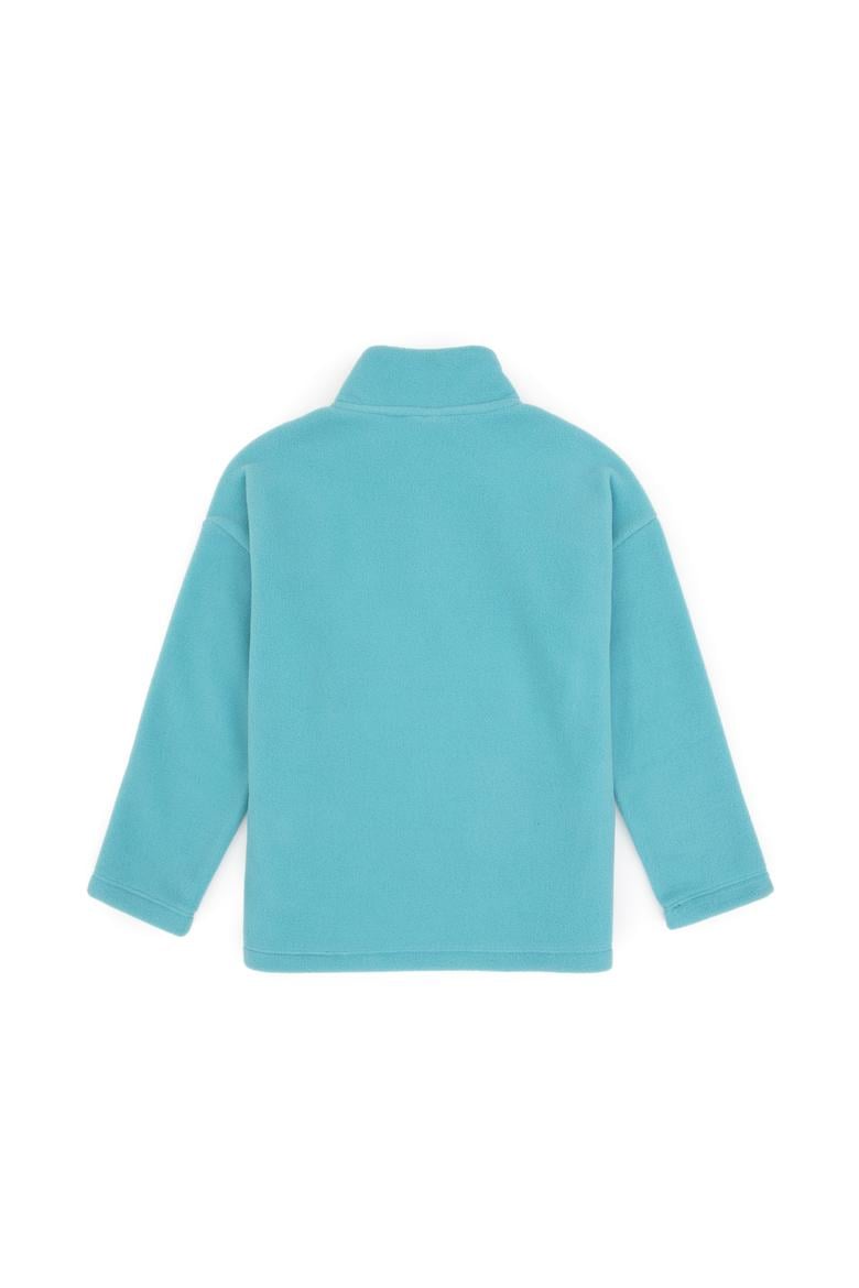 Erkek Çocuk Mint Yarım Fermuarlı Polar Sweatshirt - 50316702010