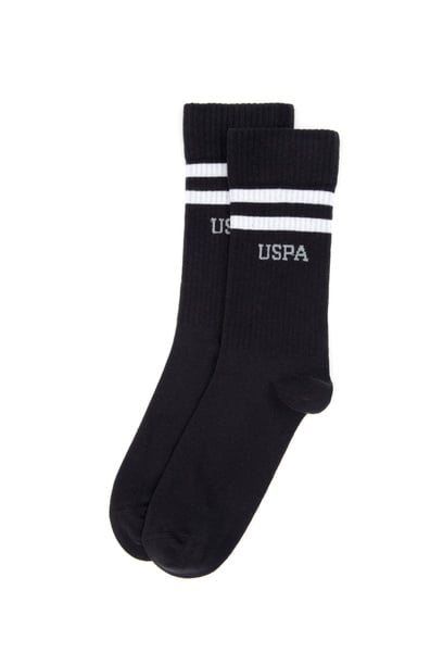 Erkek Siyah 2'li Tenis Çorabı