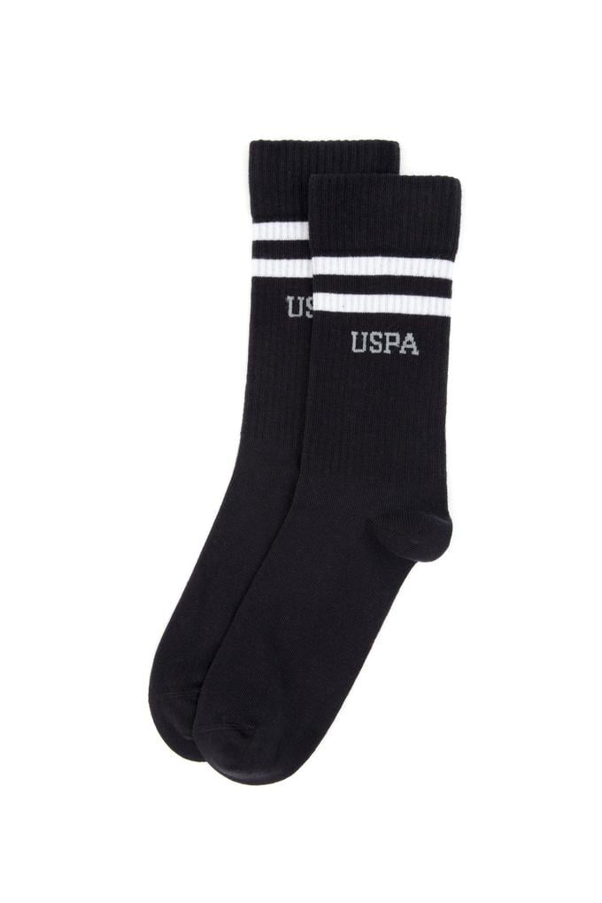 Erkek Siyah 2'li Tenis Çorabı