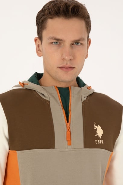 Erkek Krem Sweatshirt