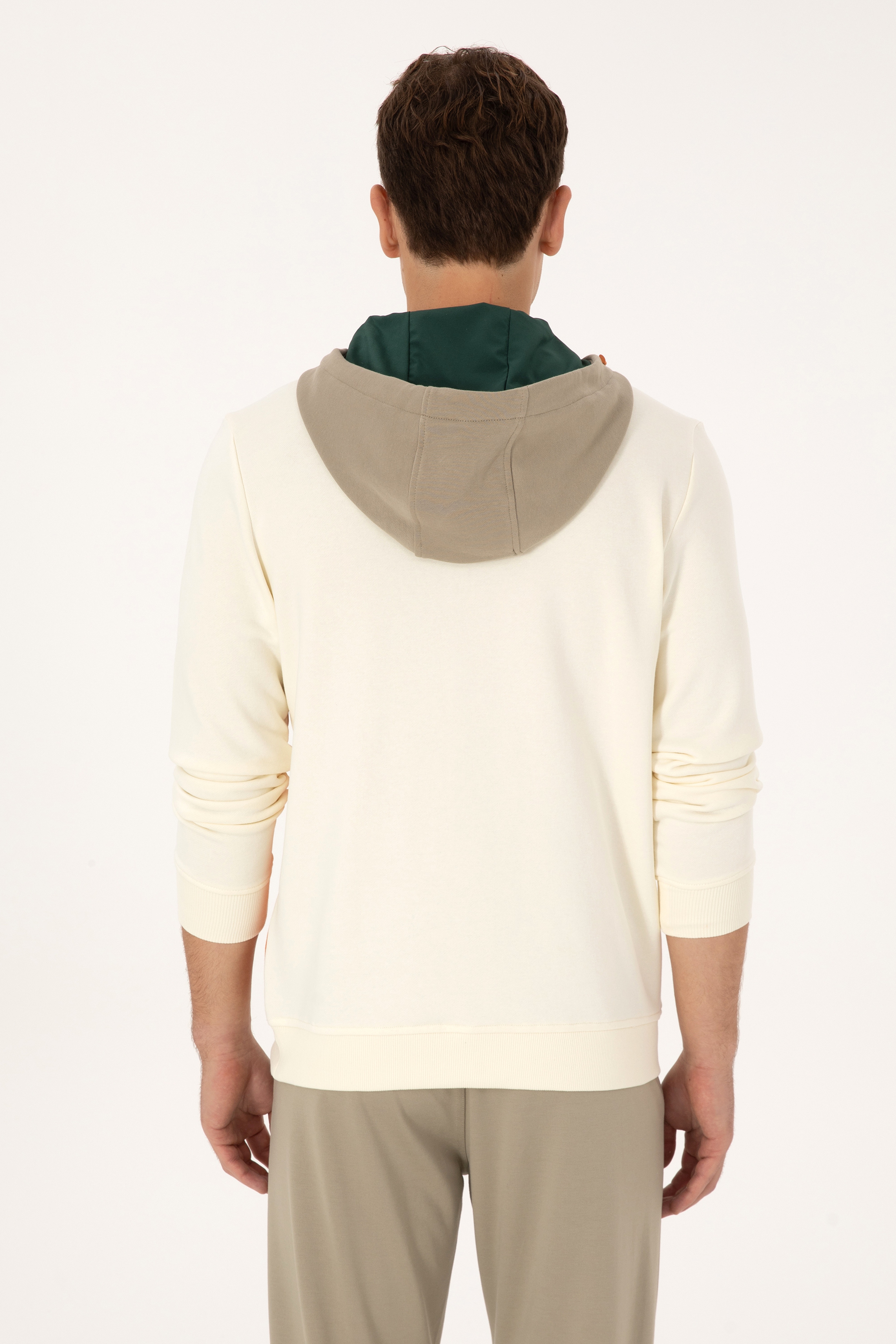 Erkek Krem Sweatshirt