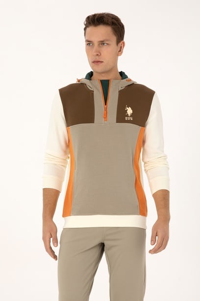 Erkek Krem Sweatshirt