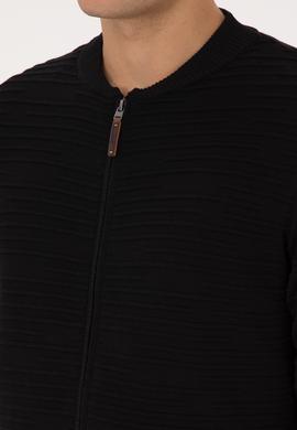 Erkek Siyah Triko Hırka - 50308486024