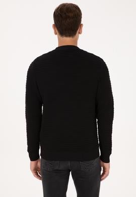 Erkek Siyah Triko Hırka - 50308486024