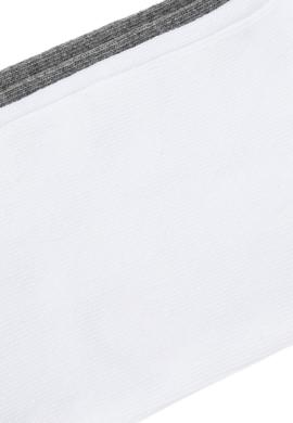 Erkek Gri Melanj Beyaz 2'li Soket Çorap - 50318209002