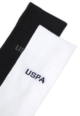 Erkek Siyah Beyaz 2'li Soket Çorap - 50318209001