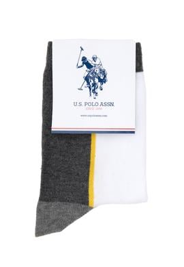 Erkek Gri Melanj 2'li Soket Çorap - 50317968001