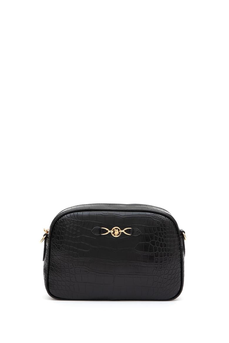 Kadın Siyah Kroko Çapraz Çanta - 50317817001