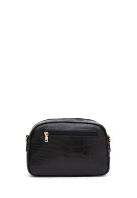 Kadın Siyah Kroko Çapraz Çanta - 50317817001