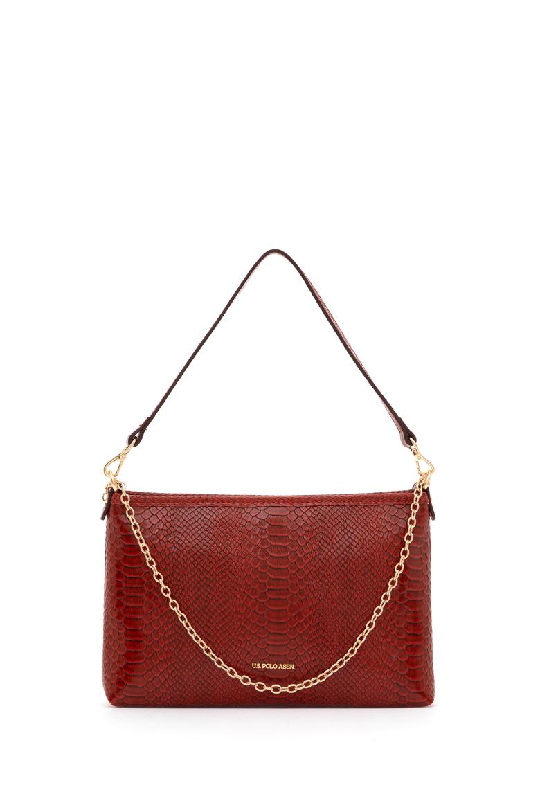 Kadın Kiremit Zincir Askılı Kroko Kol Çantası - 50317816002