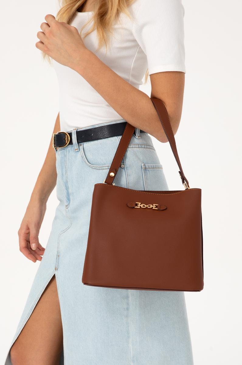 Kadın Açık Kahverengi Kol Çantası