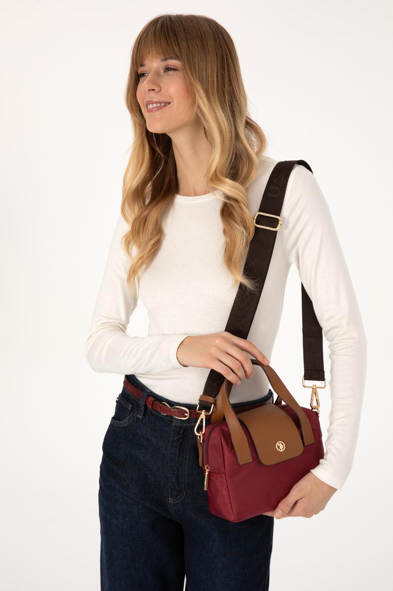 Kadın Bordo Kapitone Çapraz Çanta
