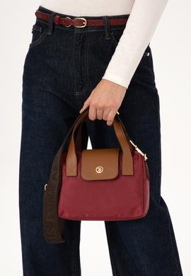 Kadın Bordo Kapitone Çapraz Çanta - 50317833003