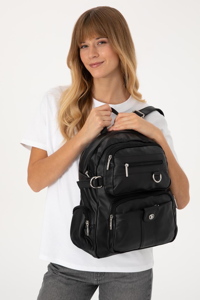 Kadın Siyah Yumuşak Sırt Çantası - 50317805001