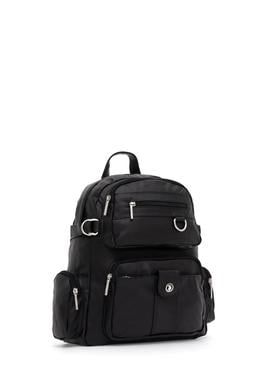 Kadın Siyah Yumuşak Sırt Çantası - 50317805001