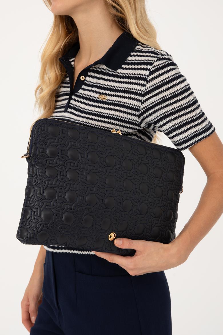 Kadın Lacivert Çıkarılabilir Askılı Laptop Çantası - 50317813001