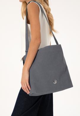 Kadın Gri Süet Omuz Çantası - 50317826002