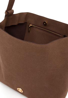 Kadın Kahverengi Süet Omuz Çantası - 50317826001