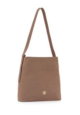 Kadın Vizon Süet Omuz Çantası - 50317826003