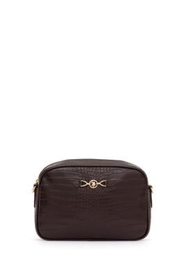 Kadın Kahverengi Kroko Çapraz Çanta - 50317817002