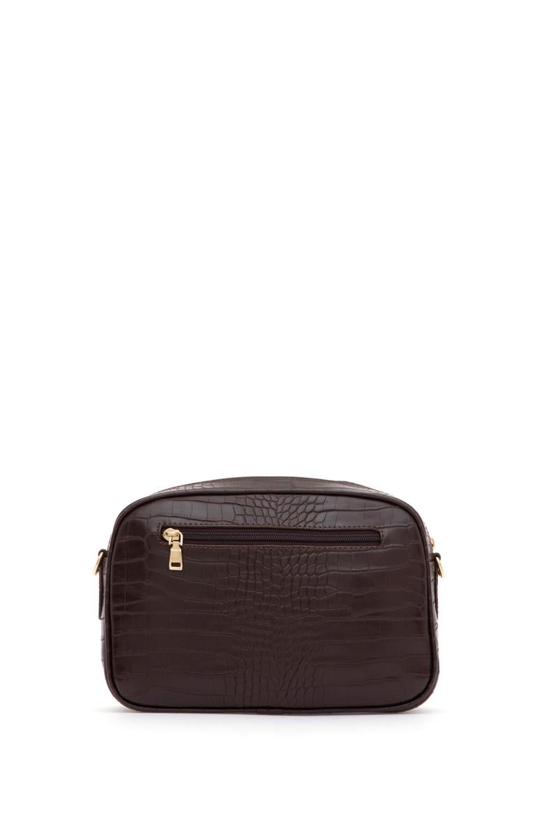 Kadın Kahverengi Kroko Çapraz Çanta - 50317817002