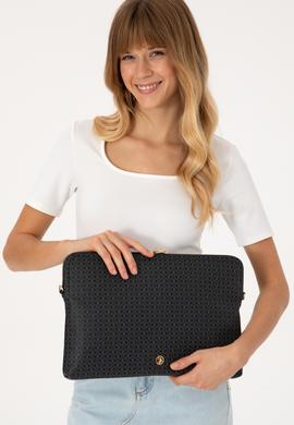 Kadın Siyah Çıkarılabilir Askılı Laptop Çantası - 50317812001