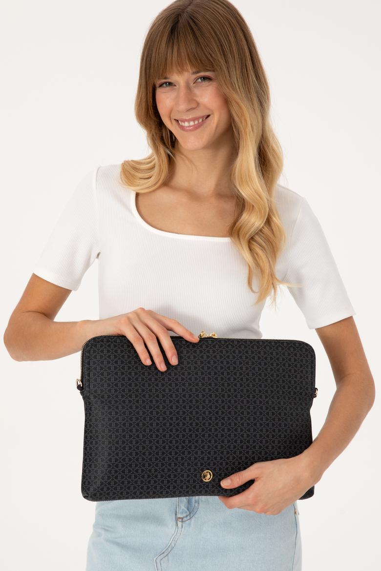 Kadın Siyah Çıkarılabilir Askılı Laptop Çantası - 50317812001