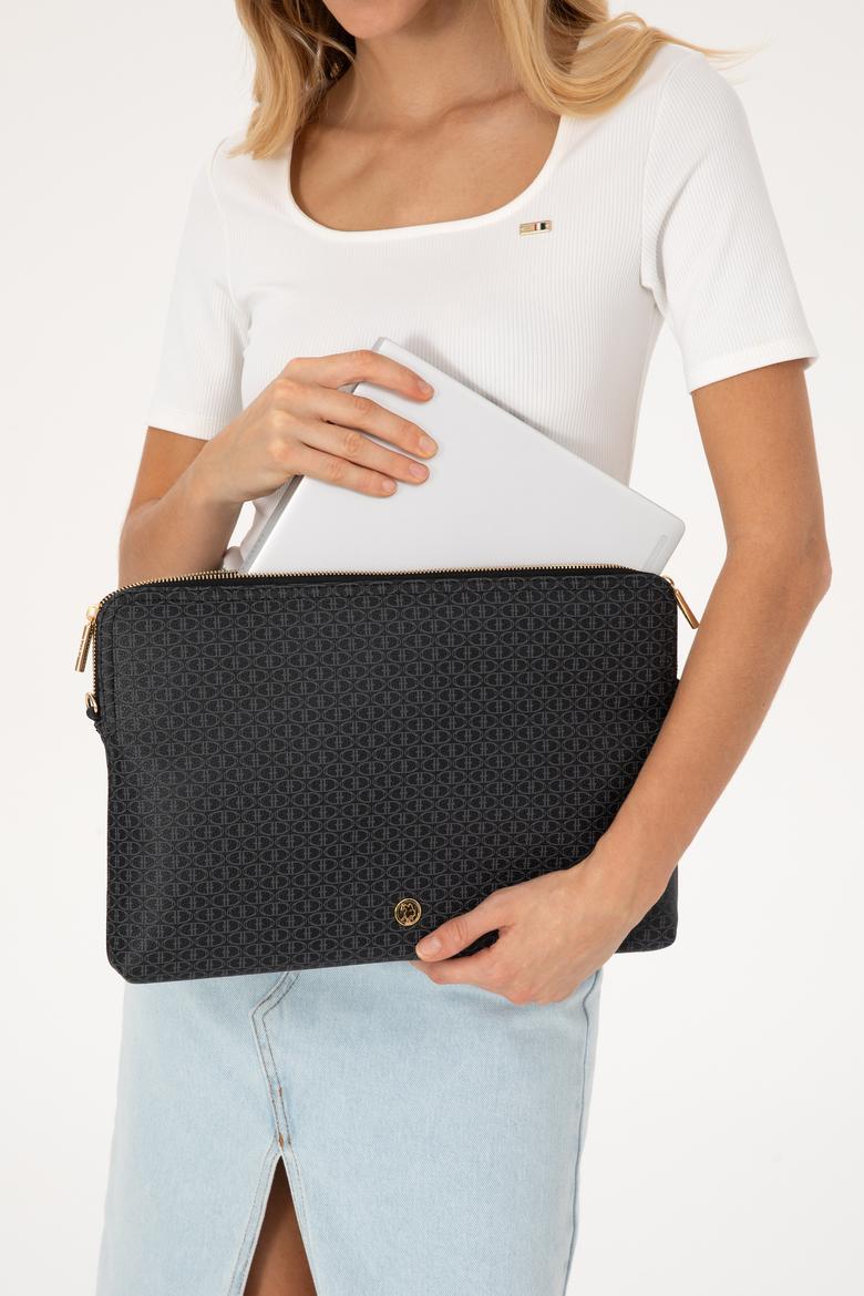 Kadın Siyah Çıkarılabilir Askılı Laptop Çantası - 50317812001