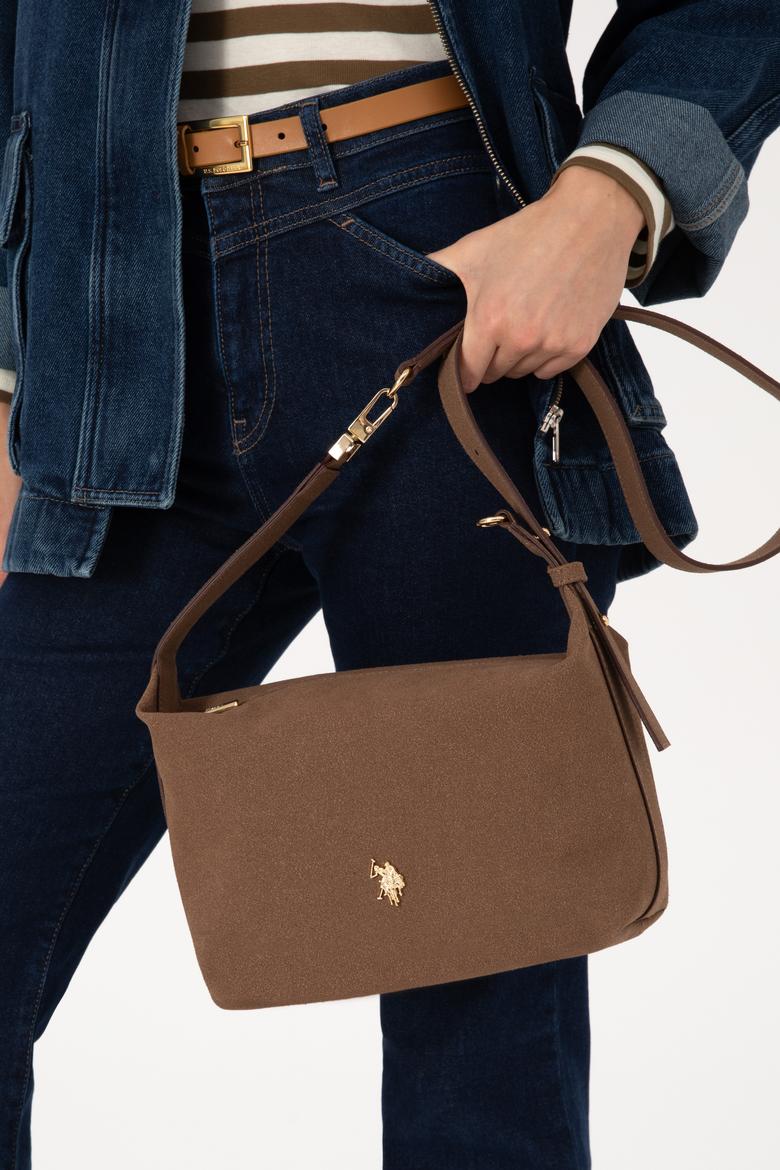 Kadın Kahverengi Süet Çapraz Çanta - 50317832001