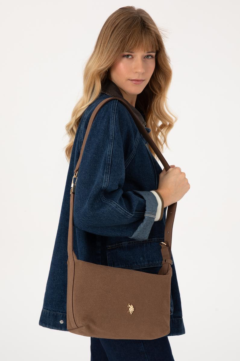 Kadın Kahverengi Süet Çapraz Çanta