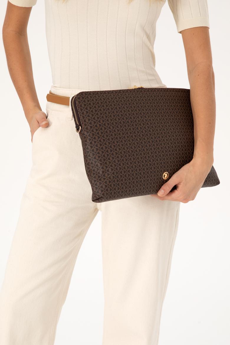 Kadın Kahverengi Çıkarılabilir Askılı Laptop Çantası - 50317812002