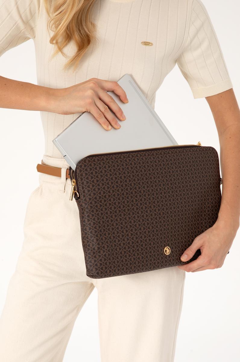 Kadın Kahverengi Çıkarılabilir Askılı Laptop Çantası