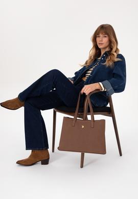 Kadın Kahverengi Süet Kol Çantası - 50317827001