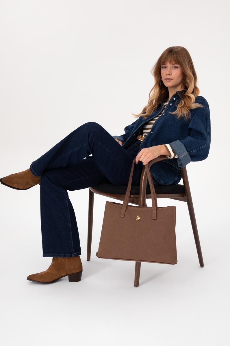 Kadın Kahverengi Süet Kol Çantası