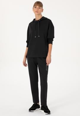 Kadın Siyah Modal Karışımlı Eşofman Altı - 50313571007