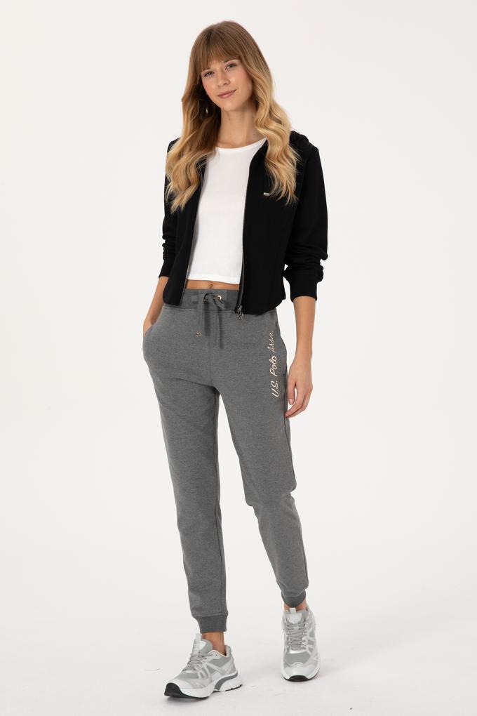 Kadın Antrasit Melanj Jogger Eşofman Altı