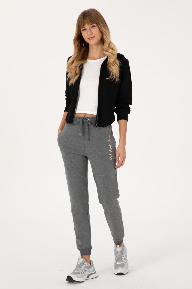 Kadın Antrasit Melanj Jogger Eşofman Altı
