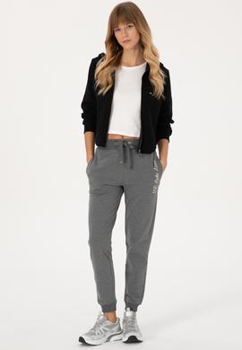 Kadın Antrasit Melanj Jogger Eşofman Altı - 50314364025