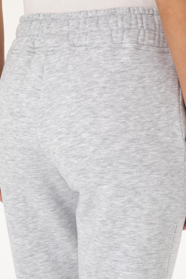 Kadın Açık Gri Şardonlu Jogger Eşofman Altı - 50313581045