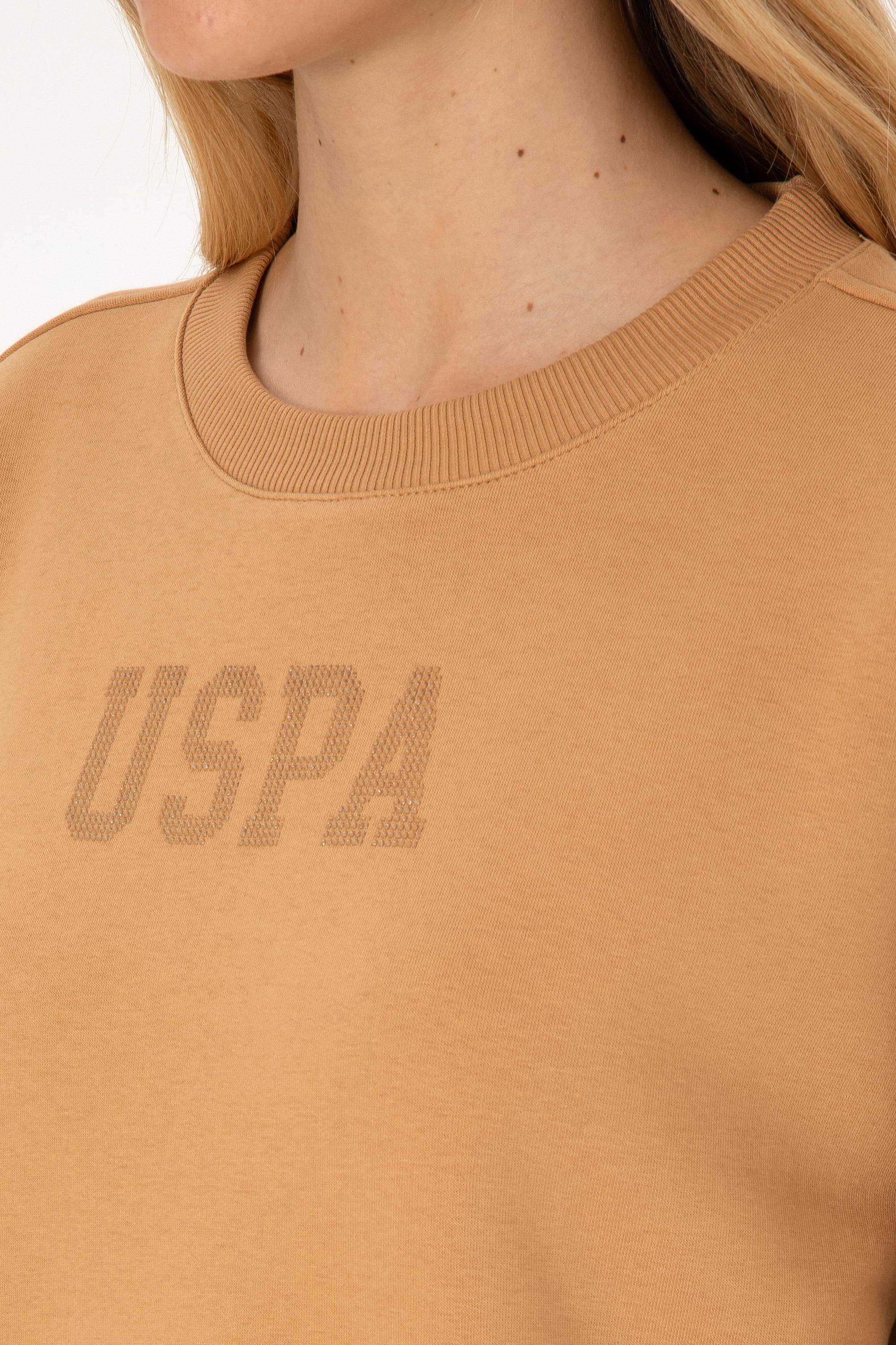 Kadın Camel Bisiklet Yaka Basic Sweatshirt - 50307752033