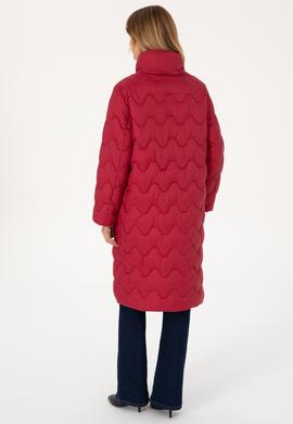 Kadın Koyu Frambuaz Kaban - 50308608041