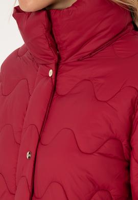 Kadın Koyu Frambuaz Kaban - 50308608041