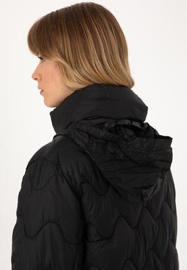 Kadın Siyah Kaban - 50308608021