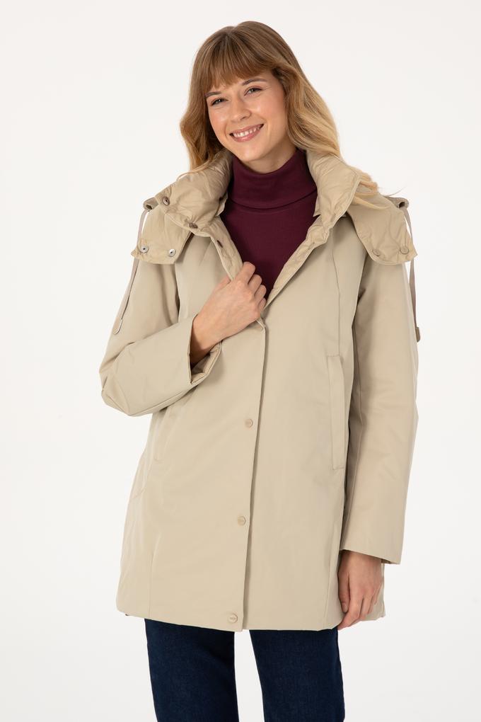 Kadın Koyu Bej Kaban