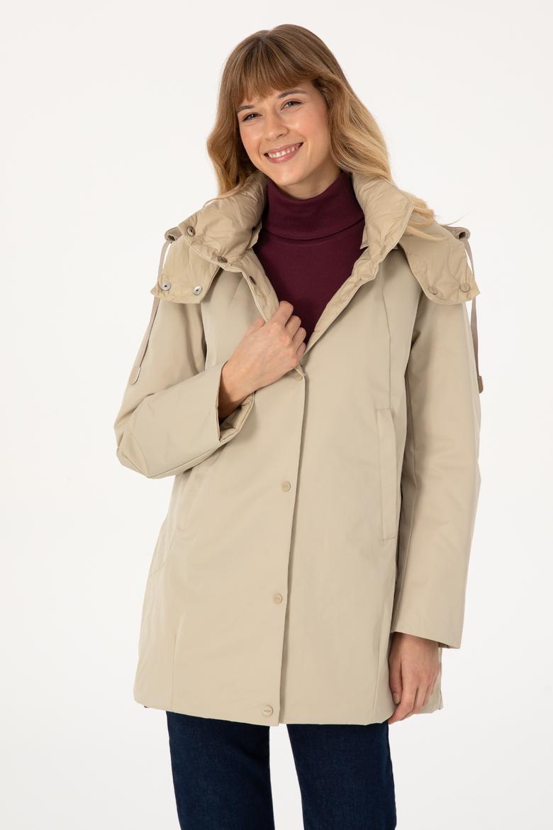 Kadın Koyu Bej Kaban