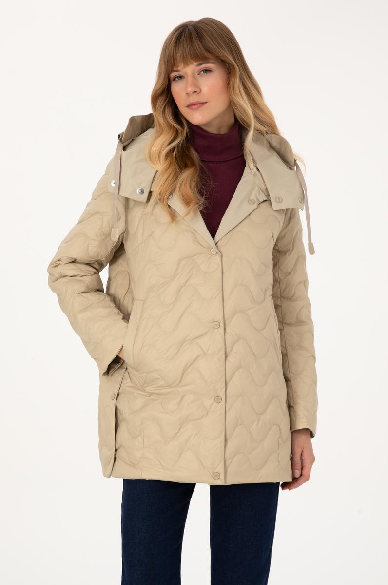 Kadın Koyu Bej Kaban