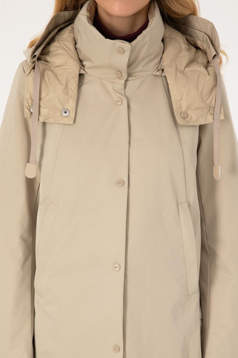 Kadın Koyu Bej Kaban - 50308623004