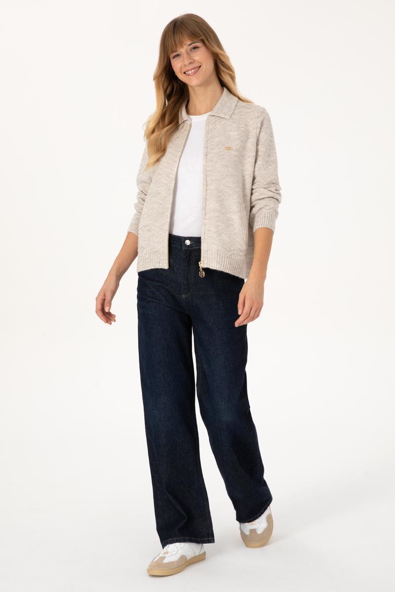 Kadın Taş Triko Hırka - 50309631005