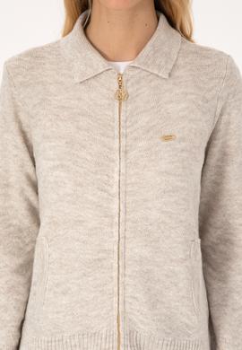 Kadın Taş Triko Hırka - 50309631005