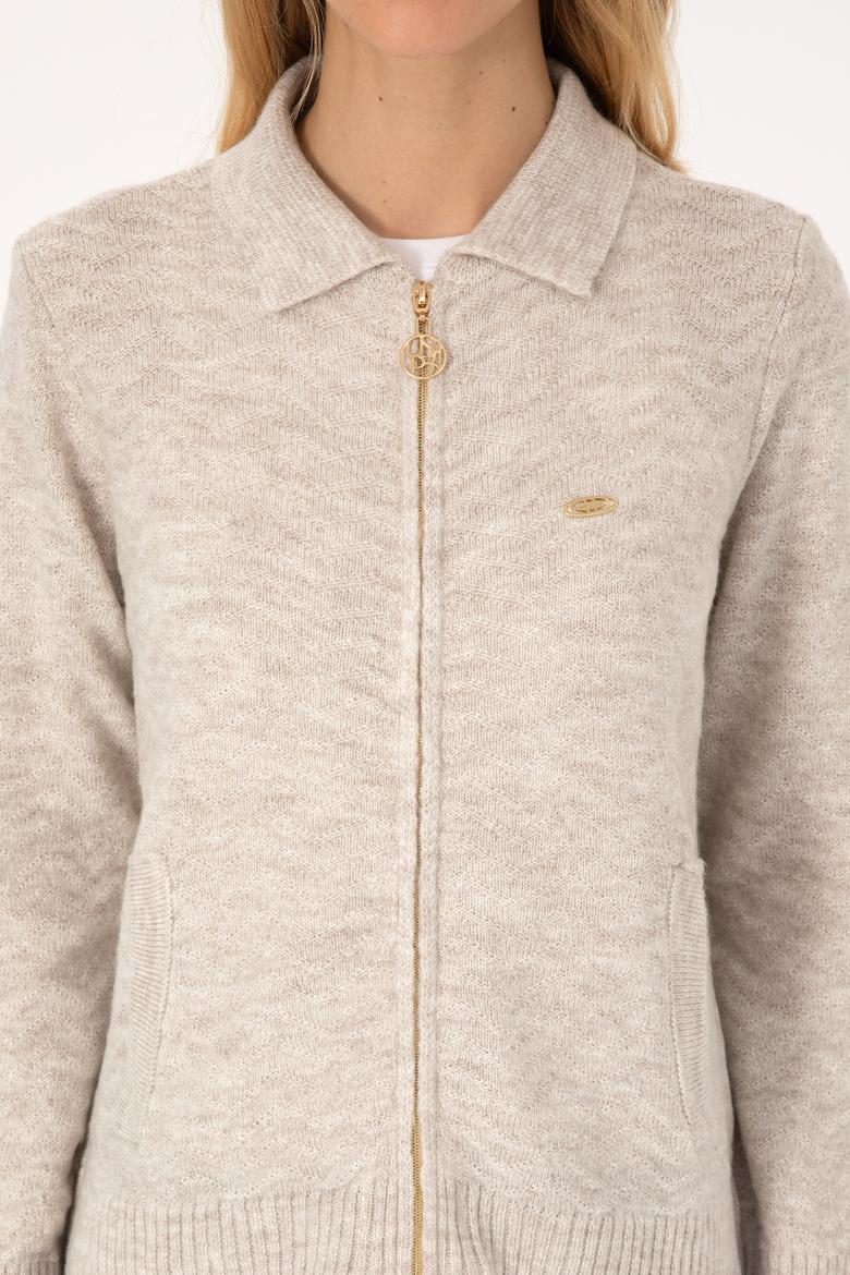 Kadın Taş Triko Hırka - 50309631005